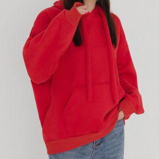 Plain Pocketed Oversize Hoodie