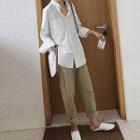 Pocket Detail Shirt / Baggy Pants / Set