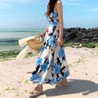 Strappy-back Floral Maxi Dress