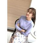 Crewneck Long-sleeve Light Sweater