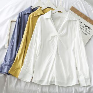 Knotted Loose-fit Shirt