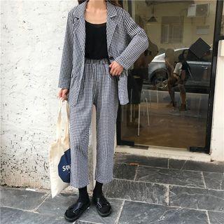 Single-breasted Blazer / Cropped Dress Pants