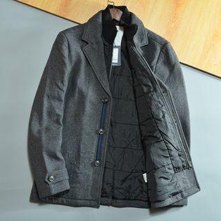 Button-up Woolen Coat