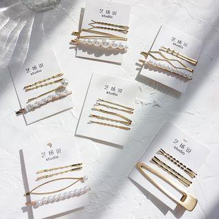 Metal / Faux Pearl Hair Clips (various Designs)