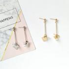 Triangle / Square & Bead Drop Earring