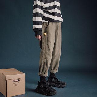 Applique Straight Cut Pants