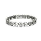 Simple Elegant Geometric 316l Stainless Steel Bracelet Silver - One Size