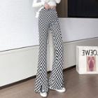 Checkerboard Flared Pants