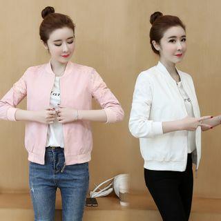 Lace Panel Zip Jacket