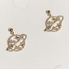 Alloy Rhinestone Planet Dangle Earring 1 Pair - As Shown In Figure - One Size
