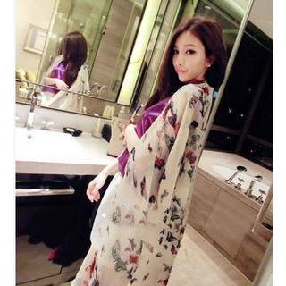 Print Chiffon Jacket