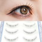 False Eyelashes - 701 Set Of 5 Pair - Black - One Size