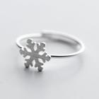 Snowflake Sterling Silver Open Ring