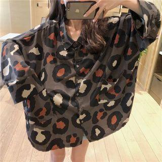 Long-sleeve Animal Printed Shirt