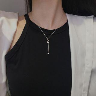 925 Sterling Silver Y Necklace 925 Silver - As Shown In Figure - One Size