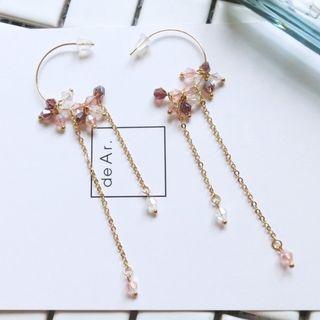 Crystal Drop Earrings / Ear Cuffs