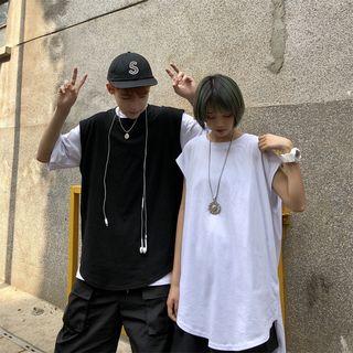 Couple-matching Asymmetric Tank Top