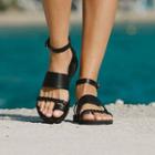Toe Loop Strappy Roman Sandals