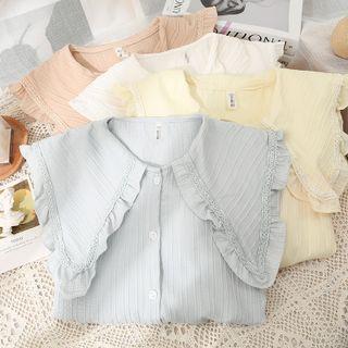 Sailo-collar Loose Light Shirt