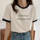 Short-sleeve Print Ringer T-shirt