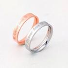 Couple Matching Letter Ring