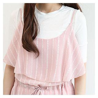 Tie-waist Stripe Playsuit