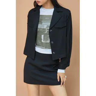 Notch-collar Flap Jacket