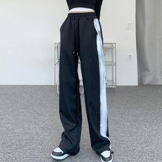 Tie Dye Drawstring Hem Harem Pants