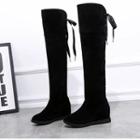 Wedge Bow-tied Over-the-knee Boots