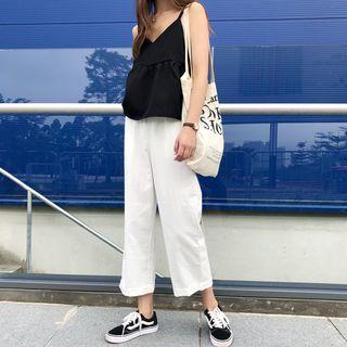 Plain Cami Top / Wide Leg Pants