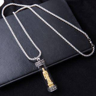 Alloy Buddha Pendant Necklace Alloy Buddha - One Size