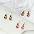 Color Panel Alloy Drop Earring