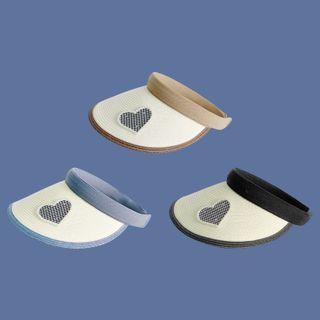 Heart Houndstooth Visor Hat