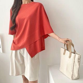 Plain Asymmetric Cape Top