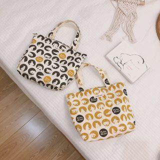 Bear Print Mini Tote Bag