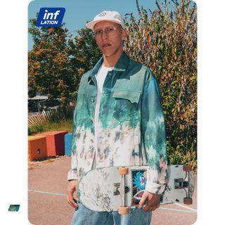 Beach-print Twill Jacket