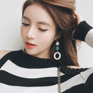 Drop Hoop Earring