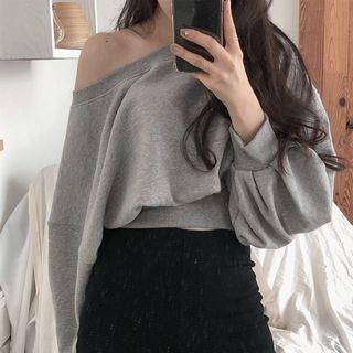 Plain Pullover Gray - One Size