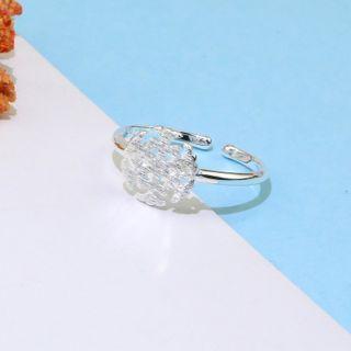 Snowflake Open Ring Snowflake Ring - Silver - One Size