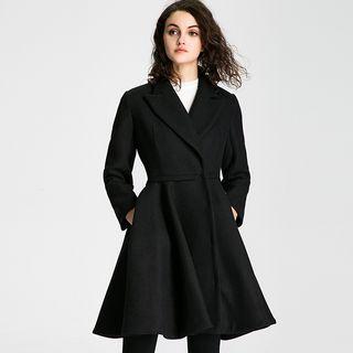 Plain Woolen Coatdress
