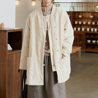 Frog-buttoned Zip Jacket