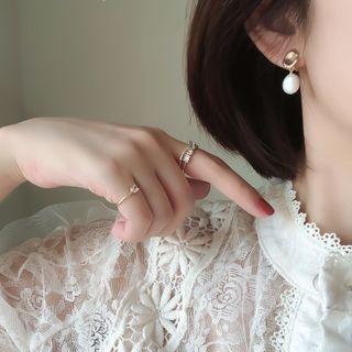 Freshwater Pearl Alloy Dangle Earring