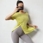 Quick-dry Slited Sports T-shirt