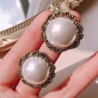 Pearl Round Earring  - Circle Pearl