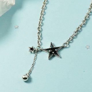 Star Pendant Alloy Necklace Necklace - Silver - One Size