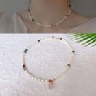 Gemstone Freshwater Pearl Choker