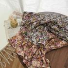 Floral Print High-waist Skirt