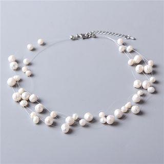 Layered Fresh Water Pearl Necklace