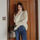 Turtle-neck Loose-fit Sweater In 9 Colors