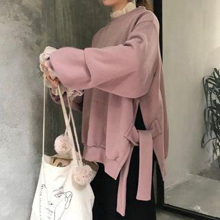 Slit Corduroy Sweatshirt